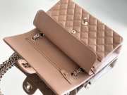 Uubags Chanel Medium Classic Double Flap Bag Dark Beige Caviar Light Gold Hardware 15.5x25.5x6.5cm - 5