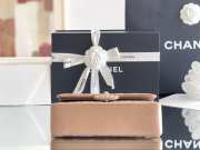 Uubags Chanel Classic Double Flap Bag Dark Beige Caviar Light Gold Hardware 14.5x6x23cm - 4