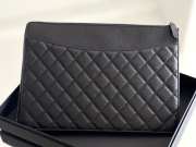 Uubags Chanel Caviar Quilted Large Flap Zip Clutch With Gold Hardware 29x20x1cm - 5