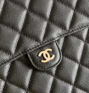 Uubags Chanel Caviar Quilted Large Flap Zip Clutch With Gold Hardware 29x20x1cm - 3