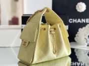 Uubags Chanel 25 Small Handbag Grained Calfskin & Gold-Tone Metal In Light Yellow 30x26x14cm - 3