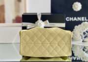 Uubags Chanel 25 Small Handbag Grained Calfskin & Gold-Tone Metal In Light Yellow 30x26x14cm - 4