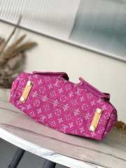 Uubags Louis Vuitton Pink Monogram Denim Baggy GM Bag 30x34x13cm - 5