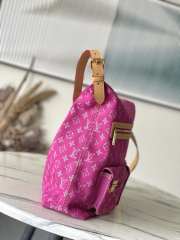 Uubags Louis Vuitton Pink Monogram Denim Baggy GM Bag 30x34x13cm - 4