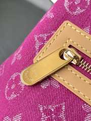 Uubags Louis Vuitton Pink Monogram Denim Baggy GM Bag 30x34x13cm - 3