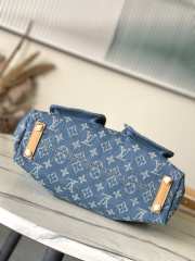Uubags Louis Vuitton Blue Monogram Denim Baggy GM Bag 30x34x13cm - 2