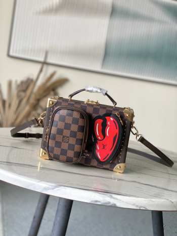 Uubags Louis Vuitton N40765 Sawagani Trunk Damier Phriendship Coated Canvas 22x16x11cm