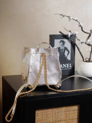 Uubags Chanel 25 Medium Backpack Grained Calfskin & Gold Metal In Gold 23x23x14cm - 5