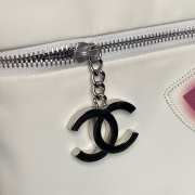 Uubags Chanel Paris London Shopper Tote Bag In Off-White/Red 38x33cm - 6