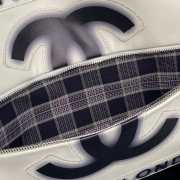 Uubags Chanel Paris London Shopper Tote Bag In Off-White/Black 38x33cm - 3