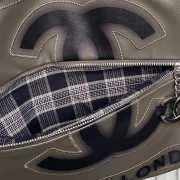Uubags Chanel Paris London Shopper Tote Bag In Khaki 38x33cm - 5