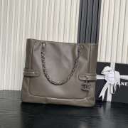 Uubags Chanel Paris London Shopper Tote Bag In Khaki 38x33cm - 2