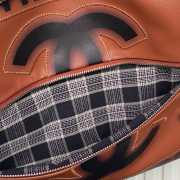 Uubags Chanel Paris London Shopper Tote Bag In Orange 38x33cm - 4
