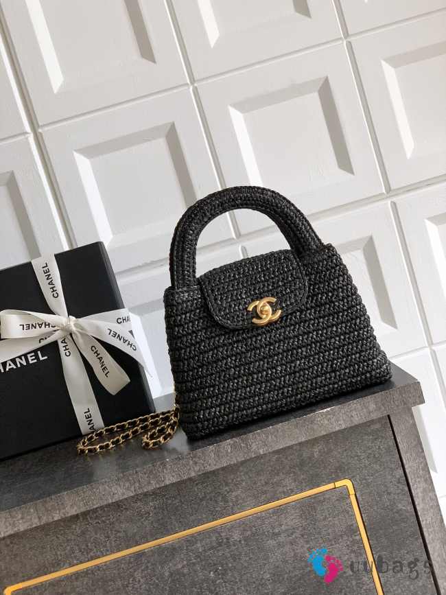 Uubags Chanel Small 26C Early Spring AS4416 Kelly Bag In Black 19x13x7cm - 1