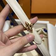 Uubags Louis Vuitton M4196U Mini Flowergram 1.5cm White Belt with Gold Hardware - 4