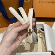 Uubags Louis Vuitton M4196U Mini Flowergram 1.5cm White Belt with Gold Hardware - 6