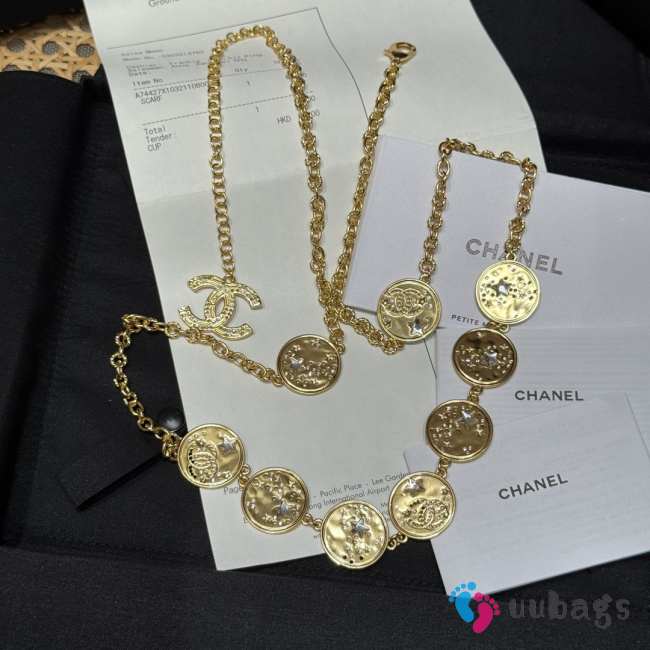 Uubags Chanel gold chain waist chain - 1