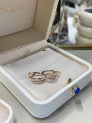 Uubags Bvlgari Rose Gold Full Diamond Snake Ring - 1