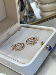 Uubags Bvlgari Rose Gold Full Diamond Snake Ring - 5