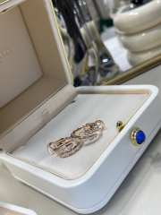 Uubags Bvlgari Rose Gold Full Diamond Snake Ring - 3