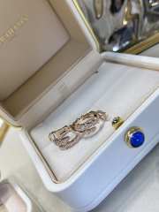 Uubags Bvlgari Rose Gold Full Diamond Snake Ring - 2