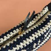 Uubags Miu Miu Crochet pouch bag in blue/white 19x14x10cm - 3