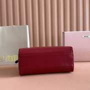Uubags Miu Miu leather top-handle bag ruby red 28x15x13cm - 4