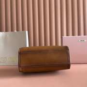 Uubags Miu Miu leather top-handle bag brown 28x15x13cm - 5