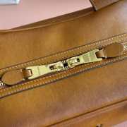 Uubags Miu Miu leather top-handle bag brown 28x15x13cm - 3