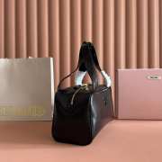 Uubags Miu Miu leather top-handle bag black 28x15x13cm - 4