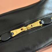 Uubags Miu Miu leather top-handle bag black 28x15x13cm - 3