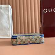 Uubags Gucci multicolor small bag blue leather trim 22.5x14x7.5cm - 6