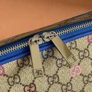 Uubags Gucci multicolor small bag blue leather trim 22.5x14x7.5cm - 2