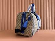 Uubags Gucci multicolor medium travel bag blue leather trim 45x30x24.5cm - 5