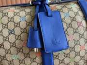Uubags Gucci multicolor medium travel bag blue leather trim 45x30x24.5cm - 3