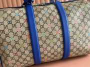 Uubags Gucci multicolor medium travel bag blue leather trim 45x30x24.5cm - 2