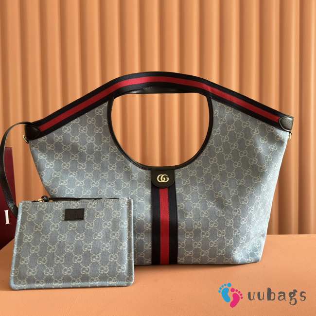 Uubags Gucci Giglio large tote bag grey GG canvas 60x47x16cm - 1