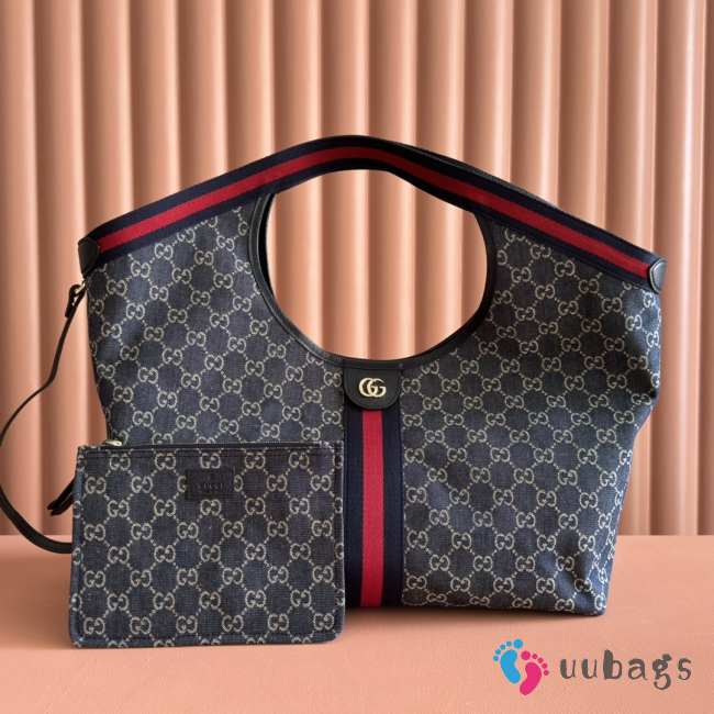 Uubags Gucci Giglio large tote bag black GG canvas 60x47x16cm - 1