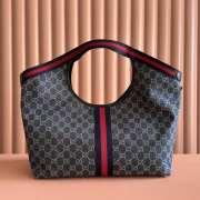 Uubags Gucci Giglio large tote bag black GG canvas 60x47x16cm - 6