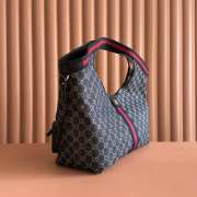 Uubags Gucci Giglio large tote bag black GG canvas 60x47x16cm - 5