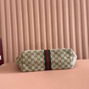 Uubags Gucci Giglio medium tote bag beige and dark brown GG canvas 50x47x14cm - 6