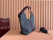 Uubags Gucci Giglio medium tote bag black GG canvas 50x47x14cm - 6