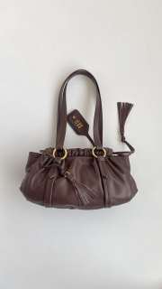Uubags Miu Miu Joie Nappa Leather Bag in Brown 32x16x10.5cm - 6