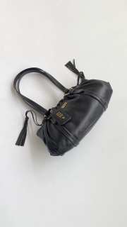Uubags Miu Miu Joie Nappa Leather Bag in Black 32x16x10.5cm - 5