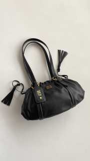 Uubags Miu Miu Joie Nappa Leather Bag in Black 32x16x10.5cm - 3