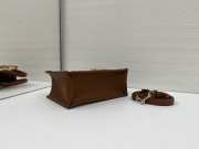 Uubags Mini Dior Book Tote Bag Beige Cannage Raffia 21.5x13x7.5cm - 5