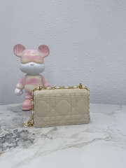 Uubags Dior Miss Caro Mini Bag Powder Beige Macrocannage Lambskin 18x12x5.5cm - 2