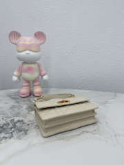 Uubags Dior Miss Caro Mini Bag Powder Beige Macrocannage Lambskin 18x12x5.5cm - 5