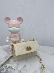 Uubags Dior Miss Caro Mini Bag Powder Beige Macrocannage Lambskin 18x12x5.5cm - 6