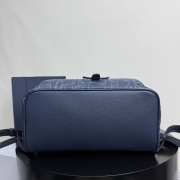 Uubags Dior Daily Backpack with Flap Navy Blue 30.5x41.5x15.5cm - 3